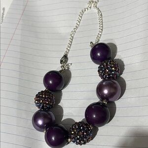 Elegant Purple Beaded Necklace